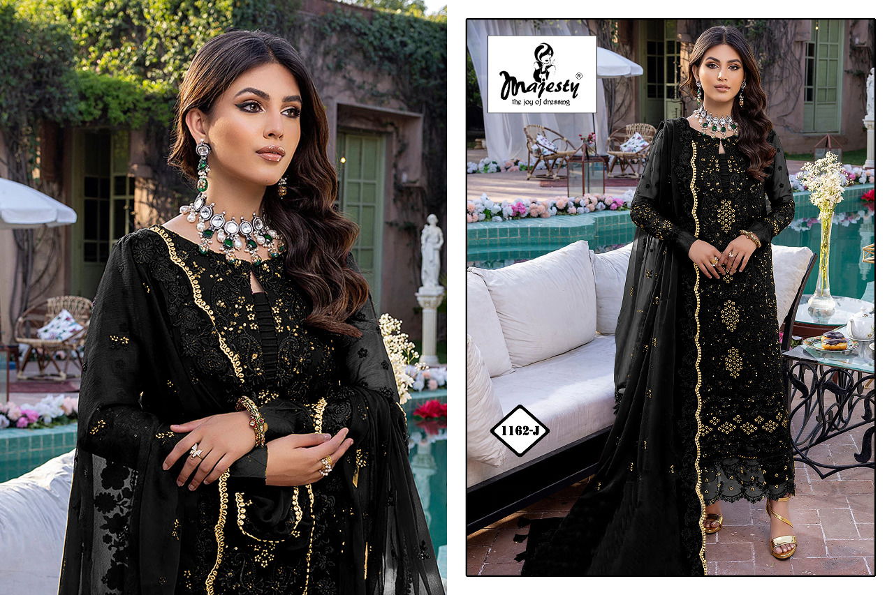 Majesty Satrangi 3 Fancy Festive Wear  Georgette Pakistani Salwar Kameez Collection